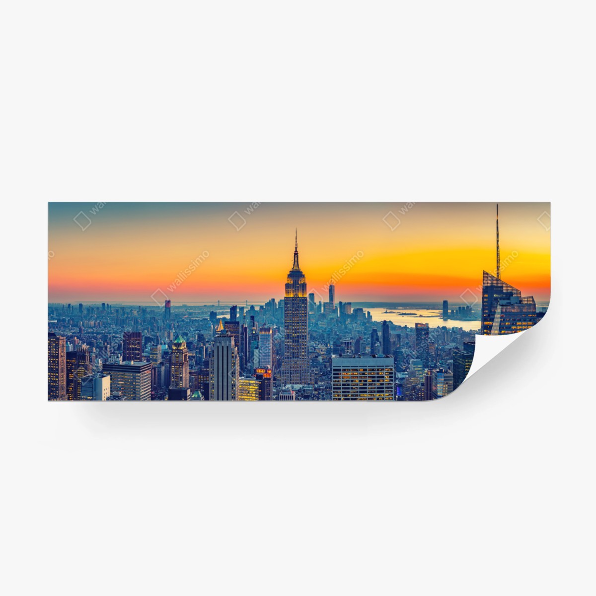 Fototapete sonnenuntergang über New York – Wallnifity®