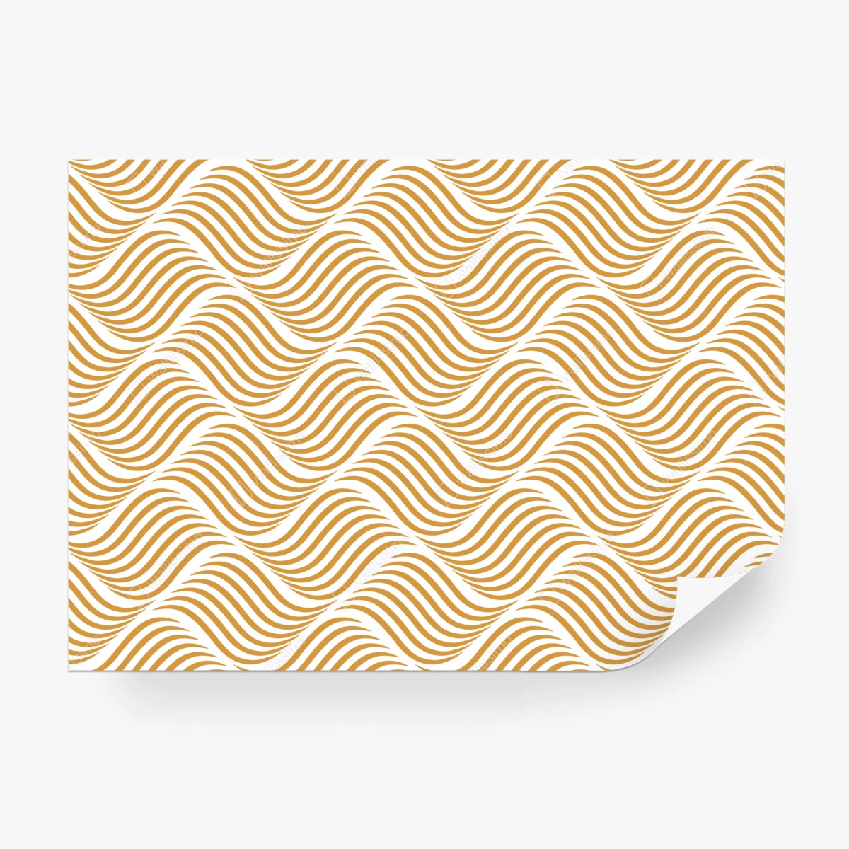 Fototapete goldenes wellenmuster wanddeko – Wallnifity®