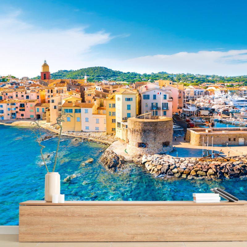 Fototapete sonniger Mittelmeerhafen – Wallnifity®