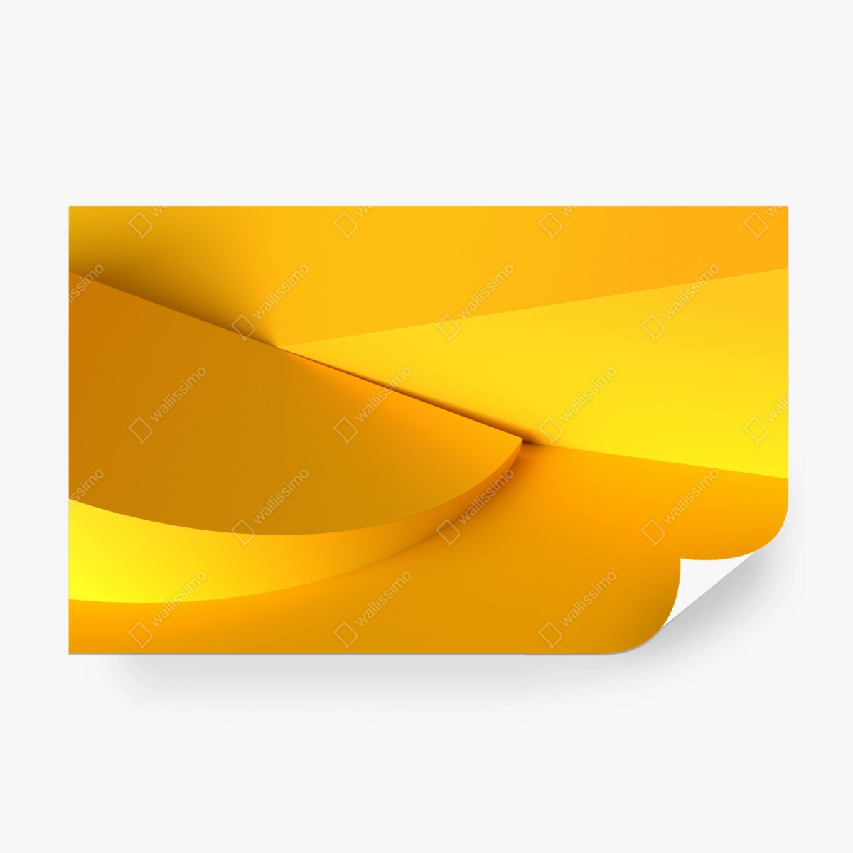 Fototapete gelbe geometrische abstraktion 3d – Wallnifity®