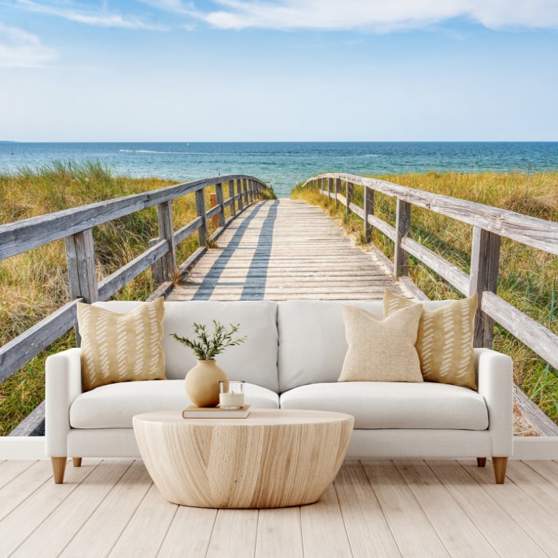 Fototapete steg zum meer – Wallnifity®