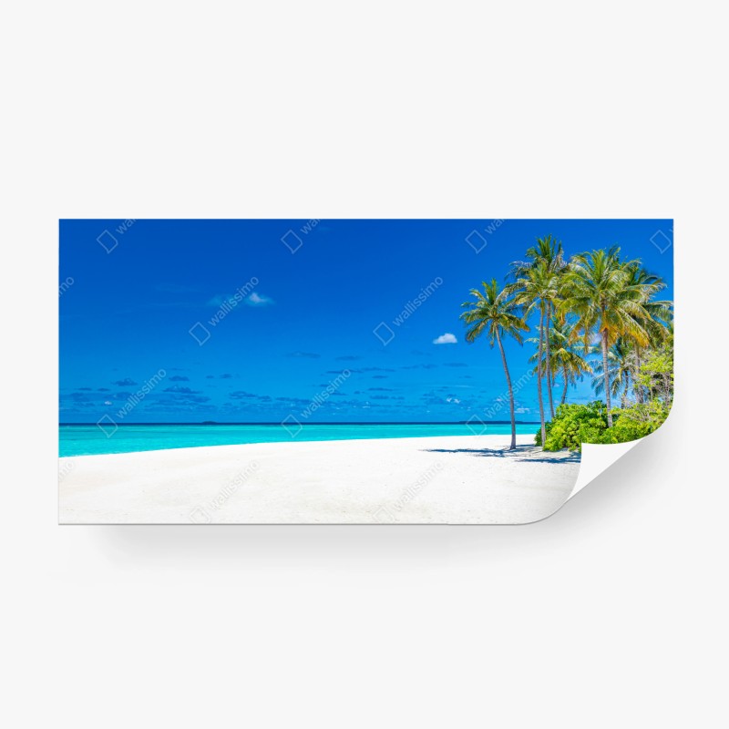 Fototapete goldene botanische blattzeichnung – Wallnifity®