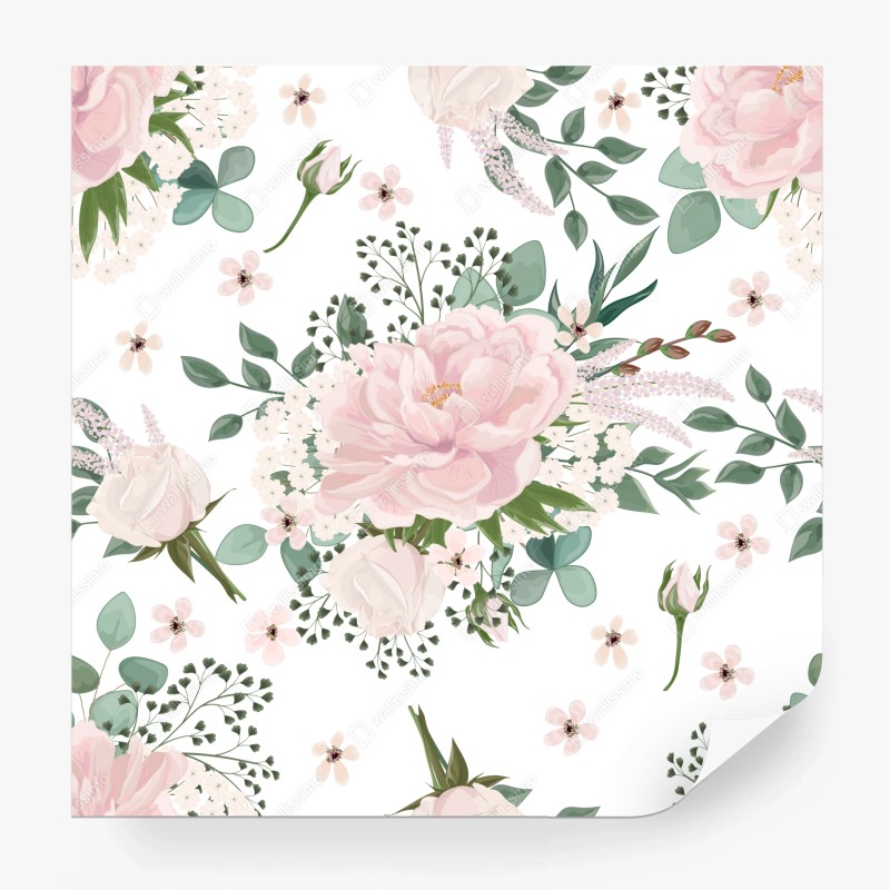 Fototapete lebendiger blauer iris-bund – Wallnifity®