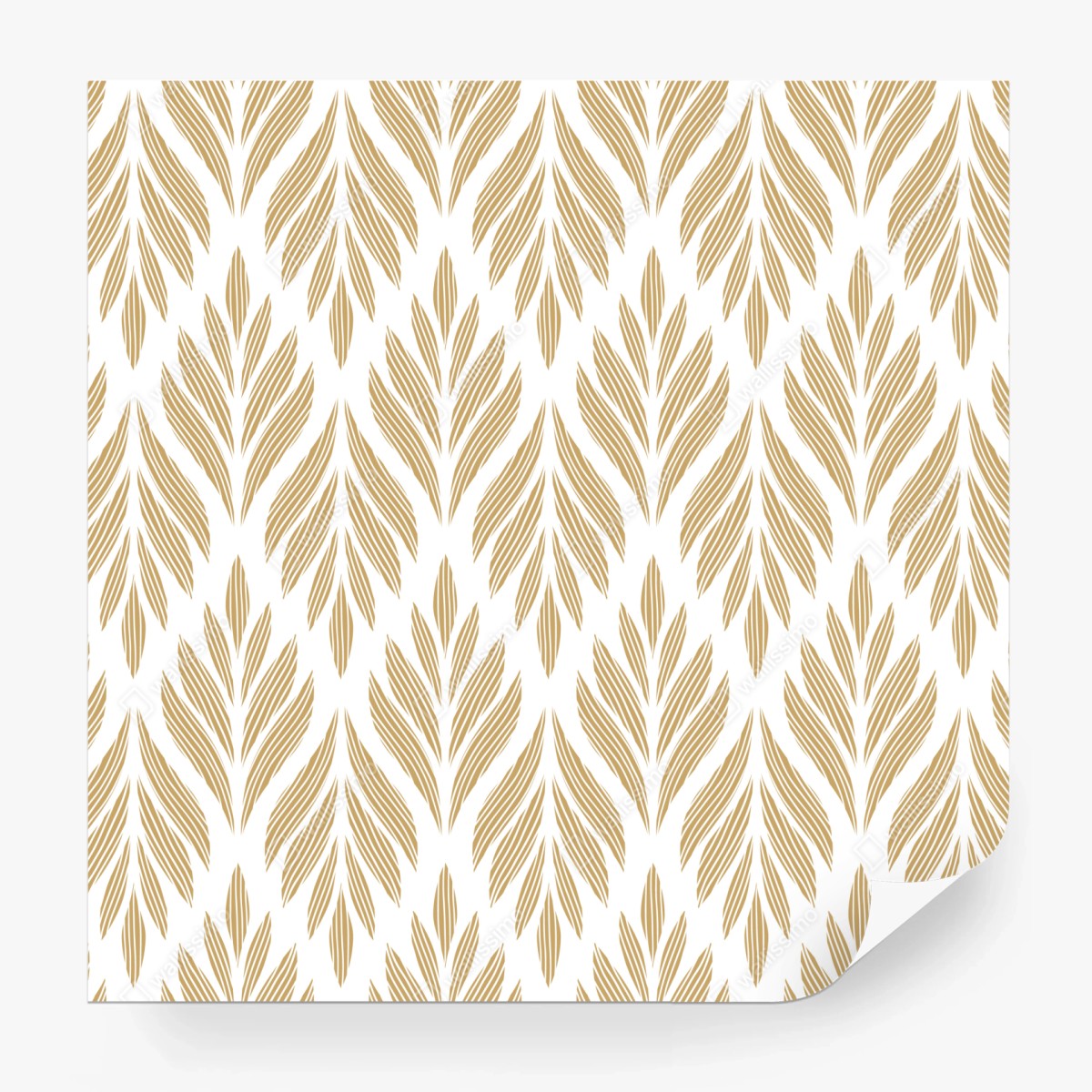 Fototapete goldenes blattmuster nahtloses design – Wallnifity®