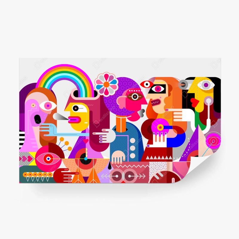 Fototapete festung Agios Nikolaos im Hafen Mandraki, Rhodos – Wallnifity®