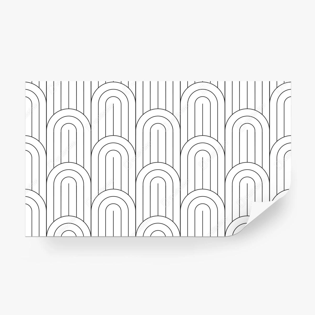 Fototapete monochromes bogenmuster – Wallnifity®