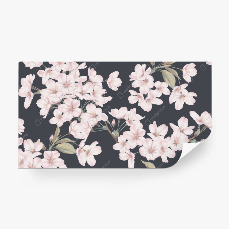 Fototapete pastellfarbenes geometrisches muster mit halbkreisen – Wallnifity®