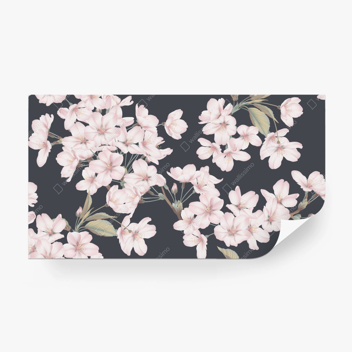 Fototapete zartes kirschblütenmuster – Wallnifity®