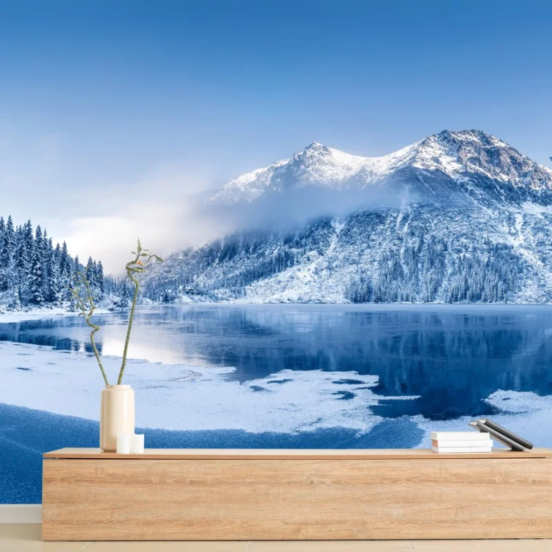 Fototapete ruhiges winterpanorama der Alpen