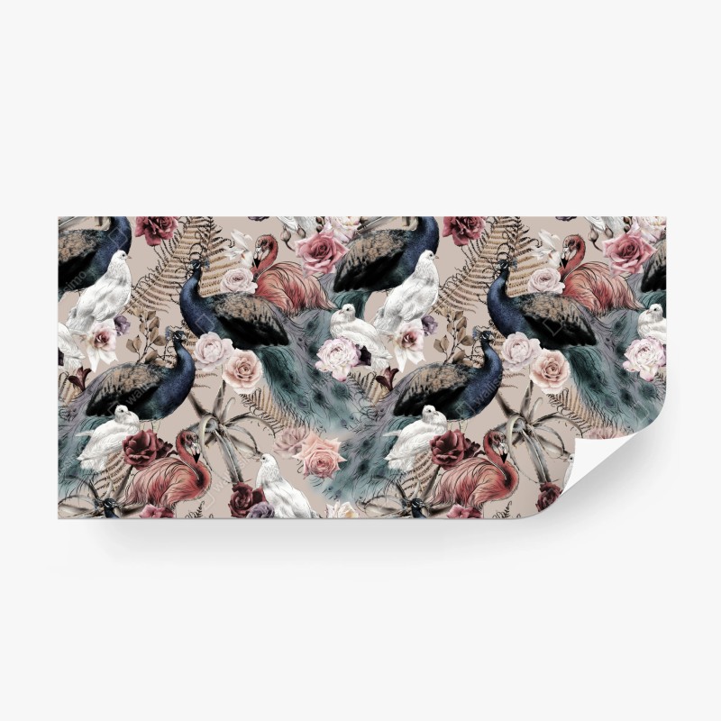 Fototapete Santorini blaue kuppeln meerblick – Wallnifity®