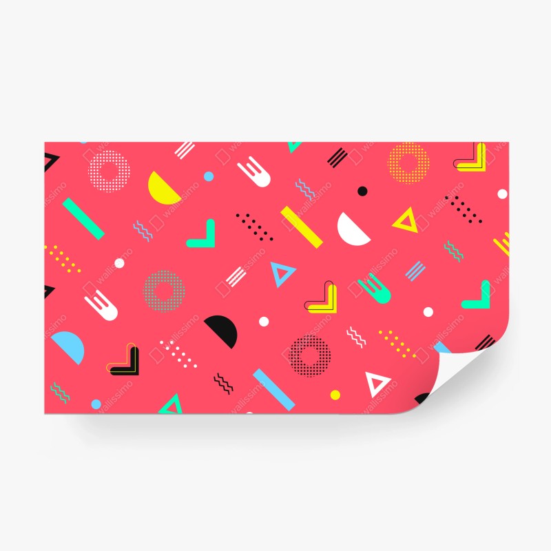 Fototapete lebendiger blauer iris-bund – Wallnifity®