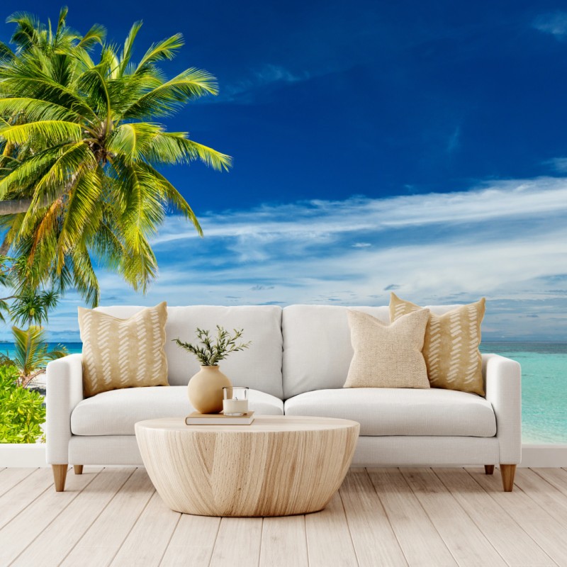 Fototapete tropischer türkisstrand – Wallnifity®