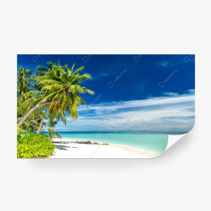 Fototapete verschneite bergspiegelung in Norwegen – Wallnifity®