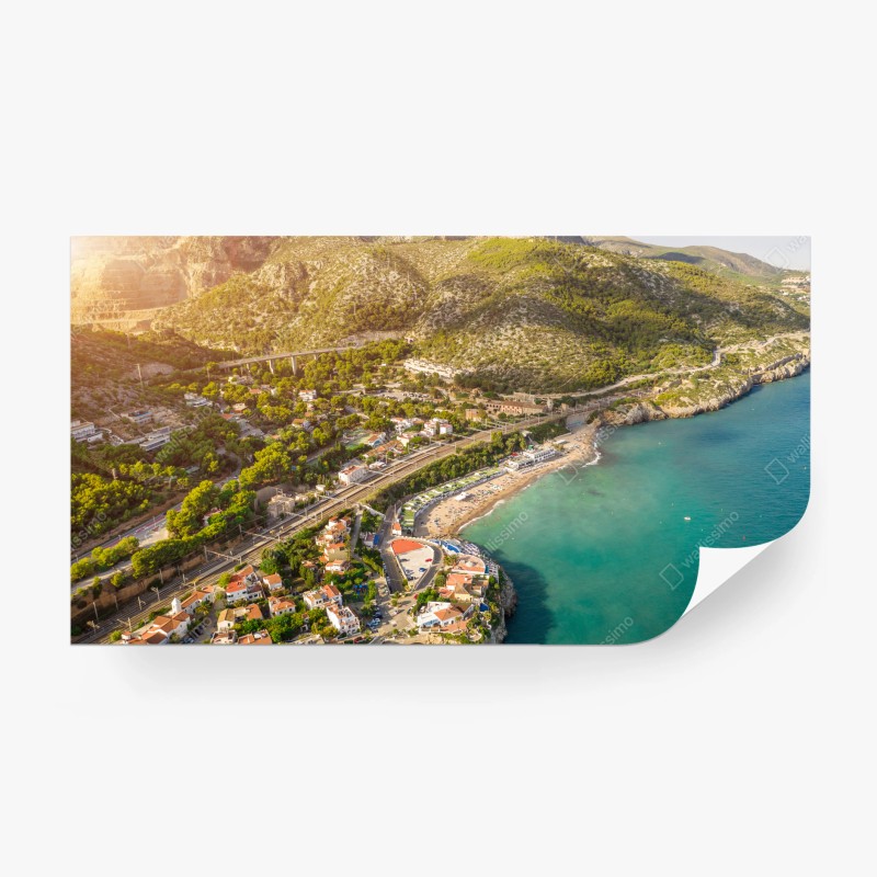 Fototapete früher morgen am See Fusine, Julische Alpen – Wallnifity®