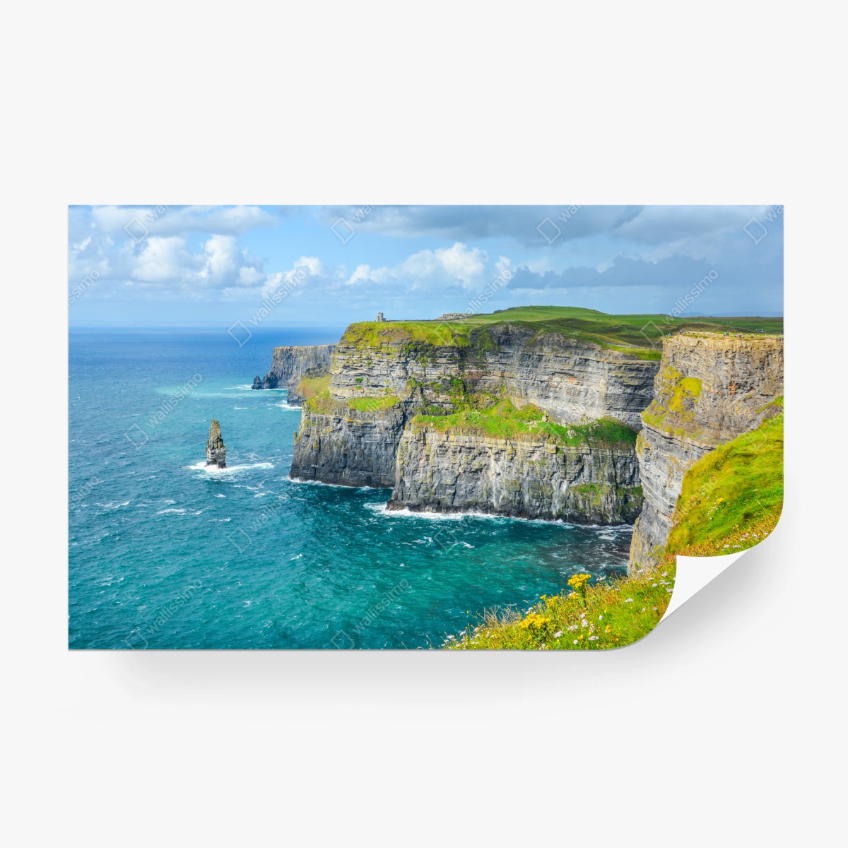 Fototapete dramatische küstenklippen mit meerblick – Wallnifity®