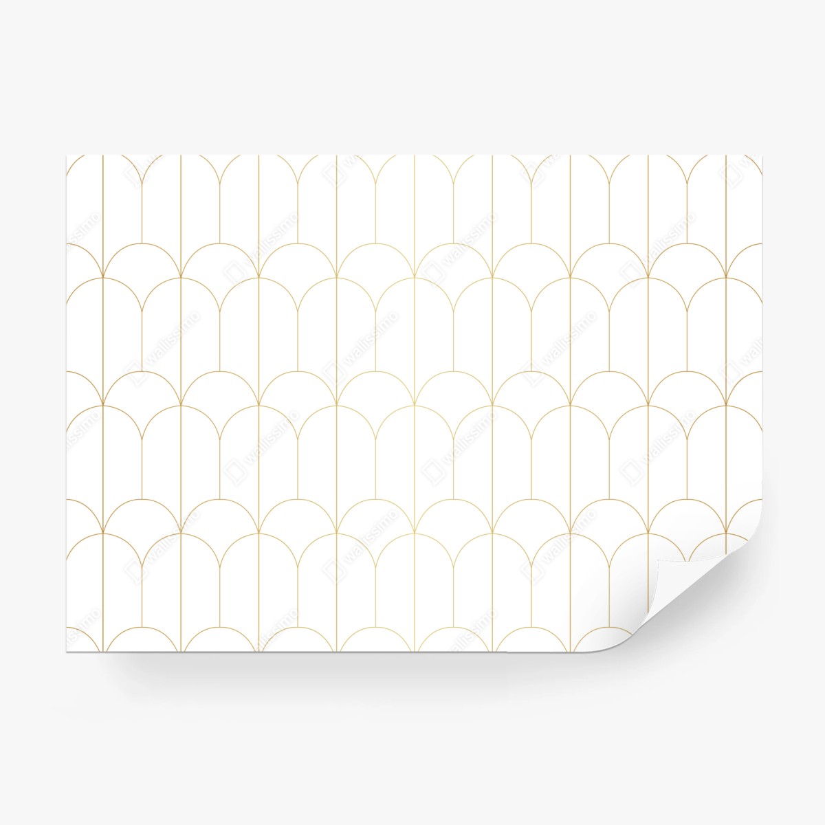 Fototapete goldenes art deco bogenmuster – Wallnifity®