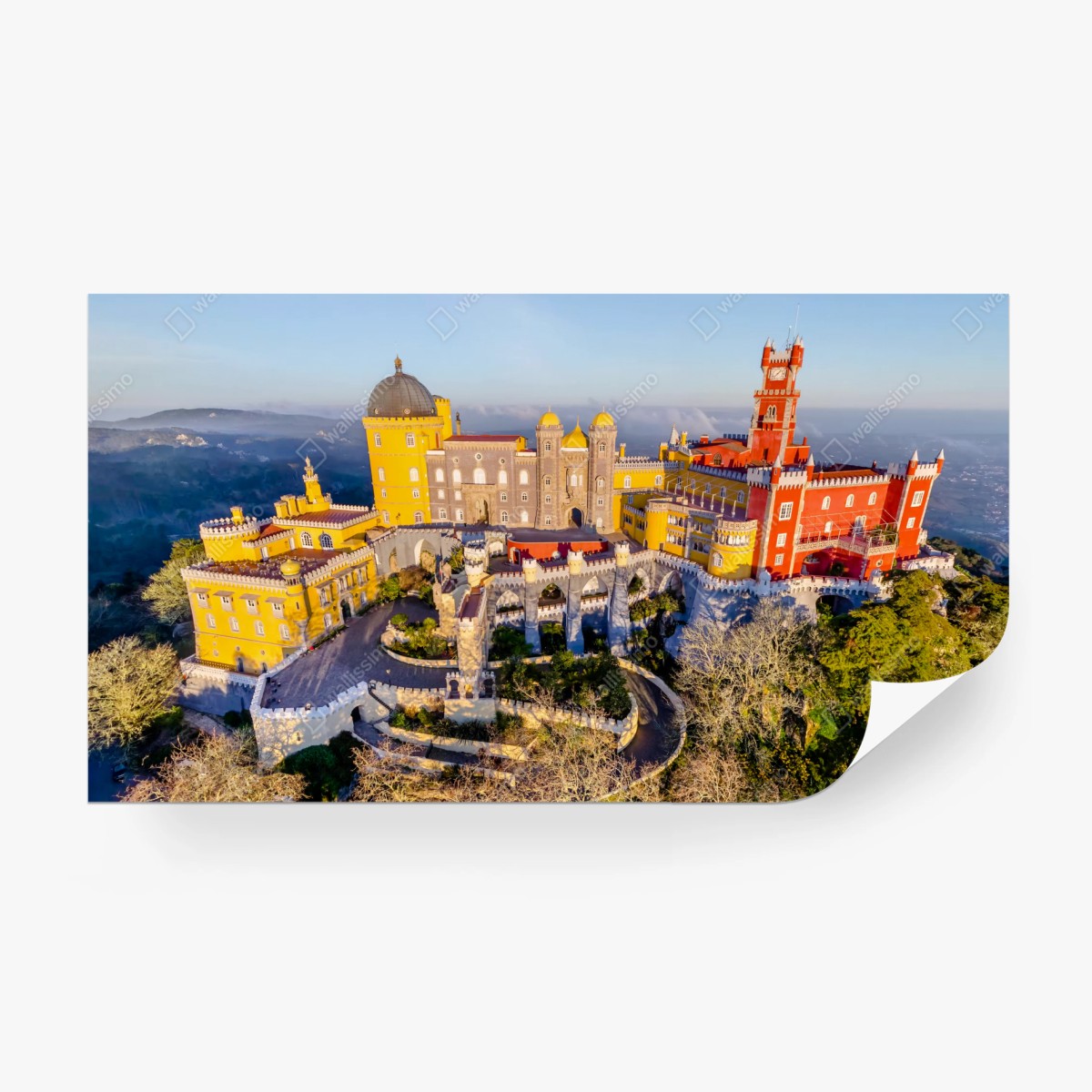 Fototapete bunter palast Pena in Sintra – Wallnifity®
