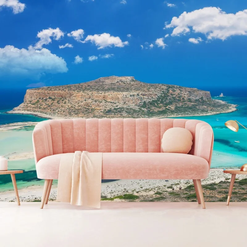 Fototapete Balos strand und türkislagune