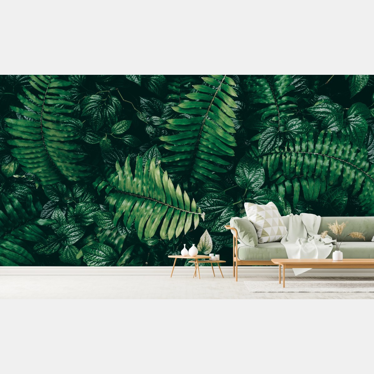 Fototapete üppige tropische blätter – Wallnifity®