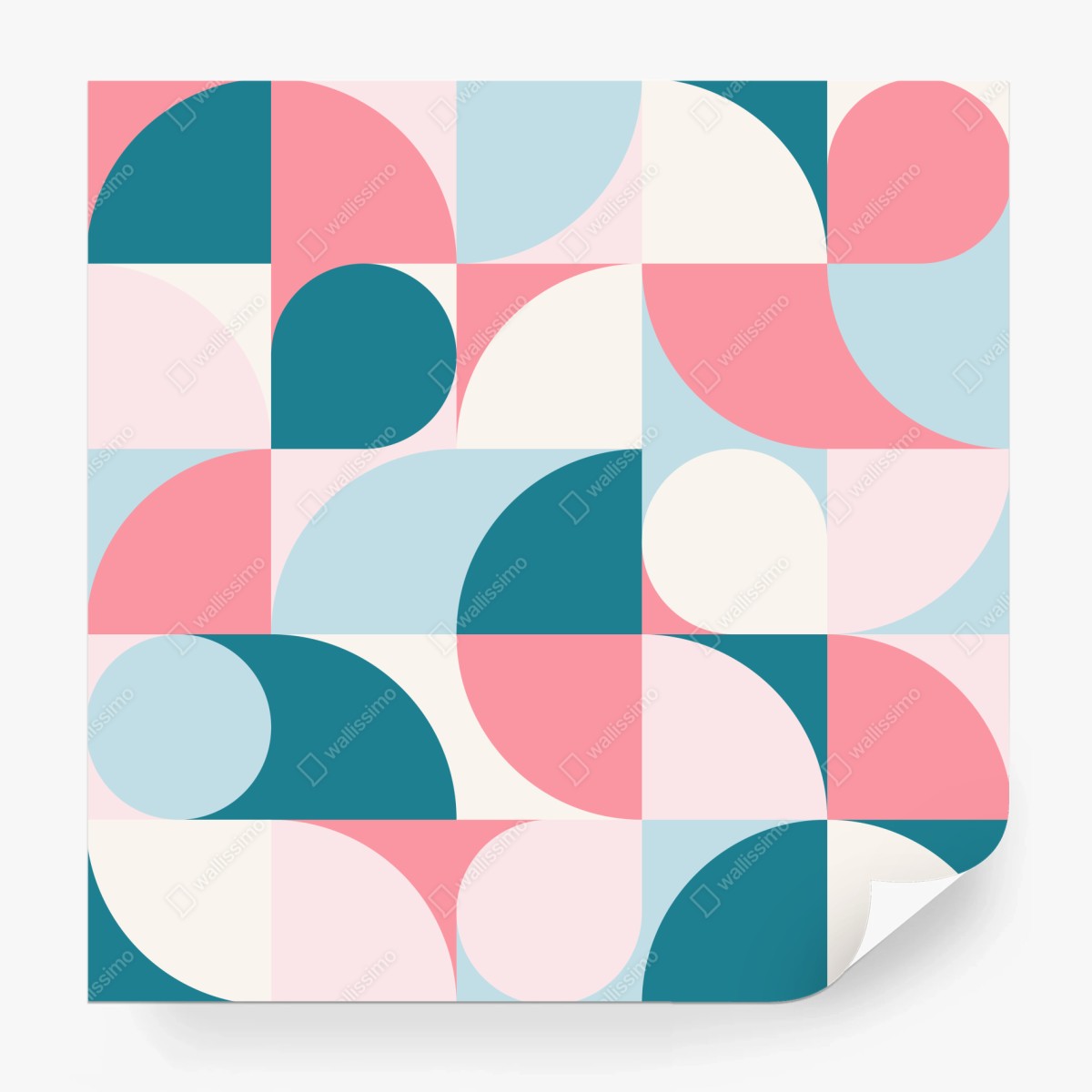 Fototapete pastell geometrische mosaik – Wallnifity®