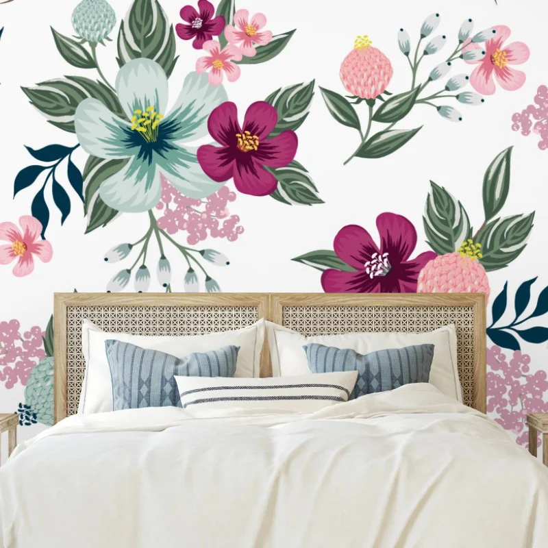 Fototapete pastell blumenmuster – Wallnifity® Fototapete pastell blumenmuster – Wallnifity®