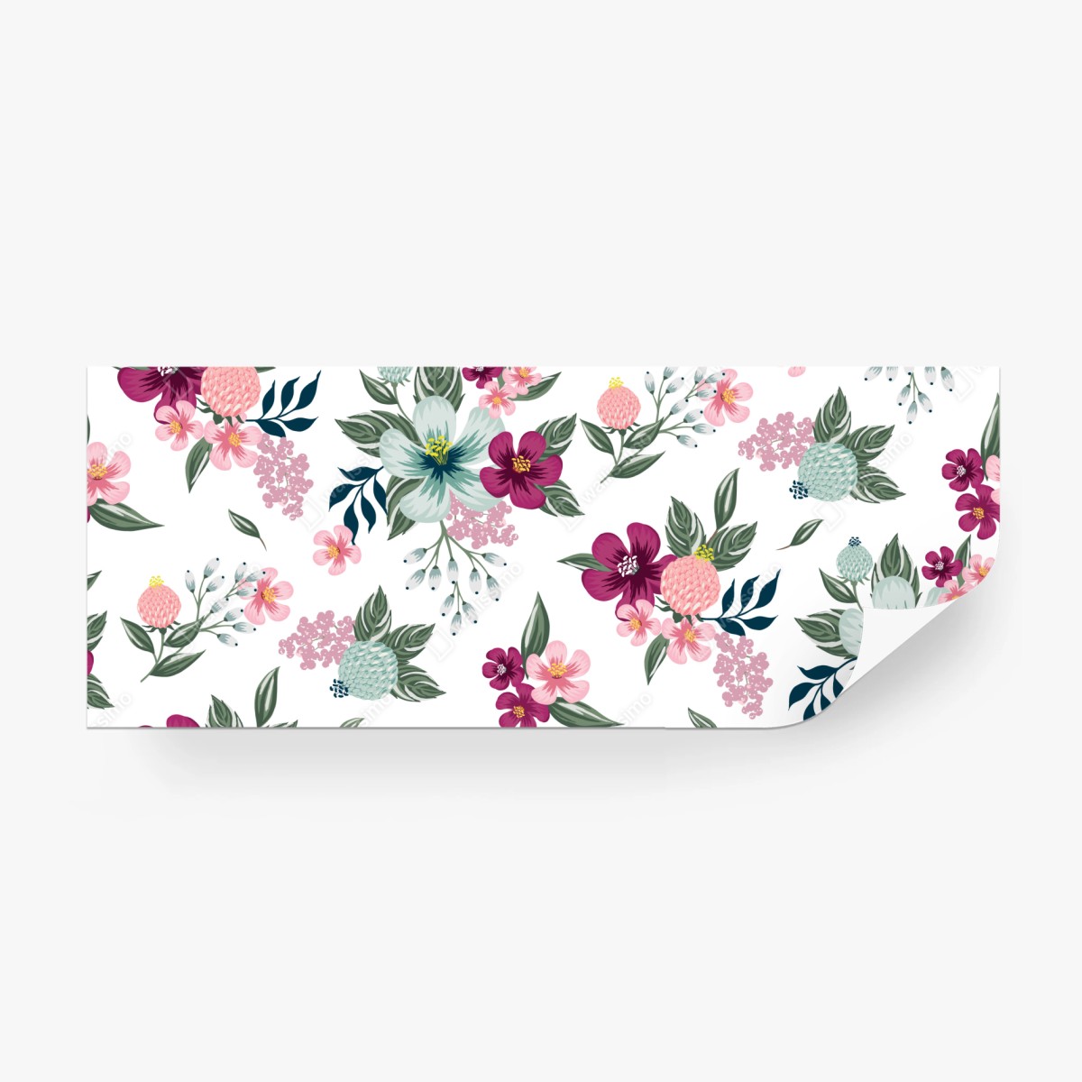 Fototapete pastell blumenmuster – Wallnifity®