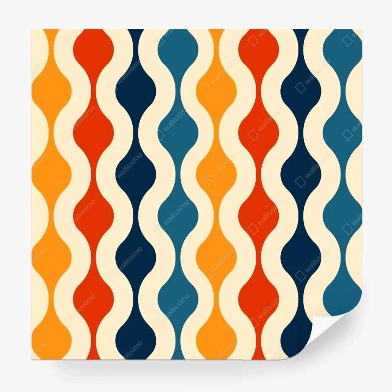 Fototapete elegantes aquarellporträt einer frau – Wallnifity®