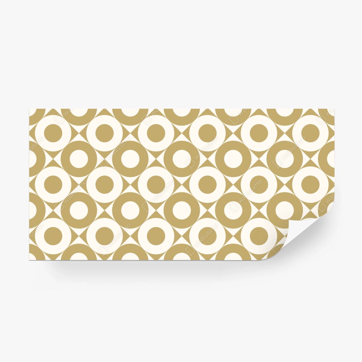 Fototapete goldenes geometrisches kreismuster – Wallnifity®