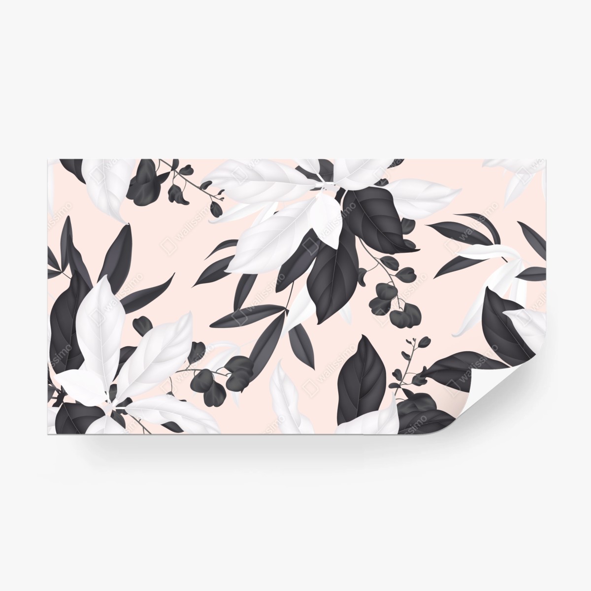 Fototapete zarte pastell botanische blätter – Wallnifity®