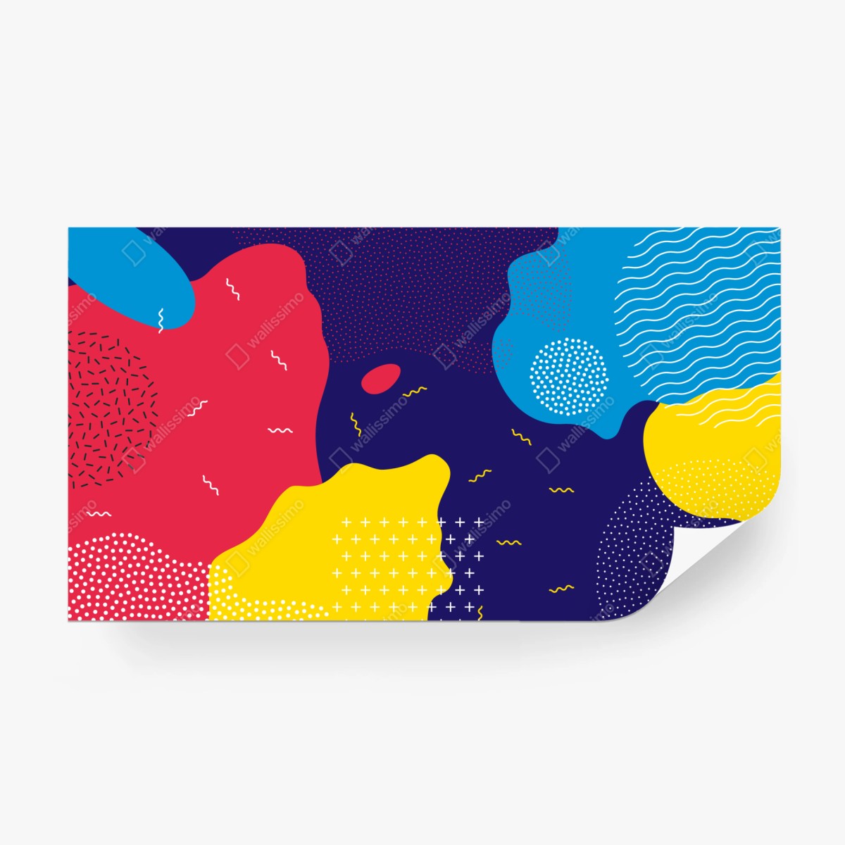 Fototapete lebhaftes abstraktes formenmuster – Wallnifity®