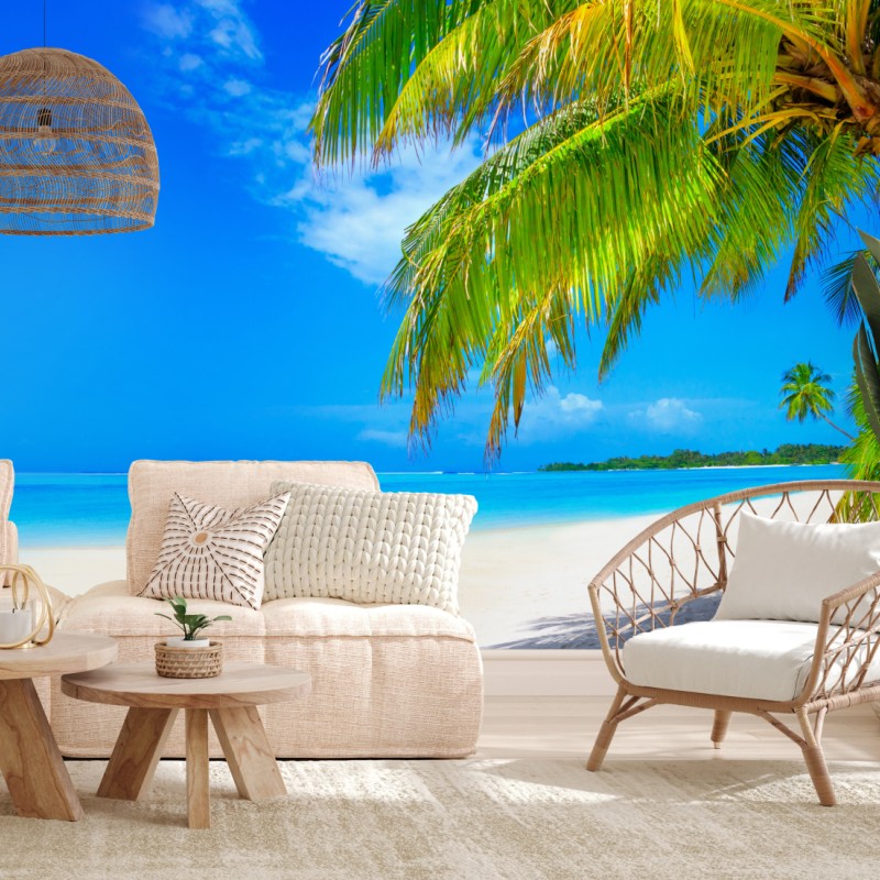 Fototapete tropischer türkisstrand – Wallnifity®