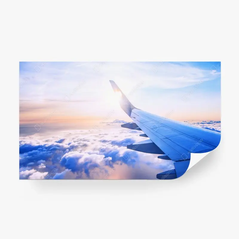 Fototapete über den wolken luftaufnahme