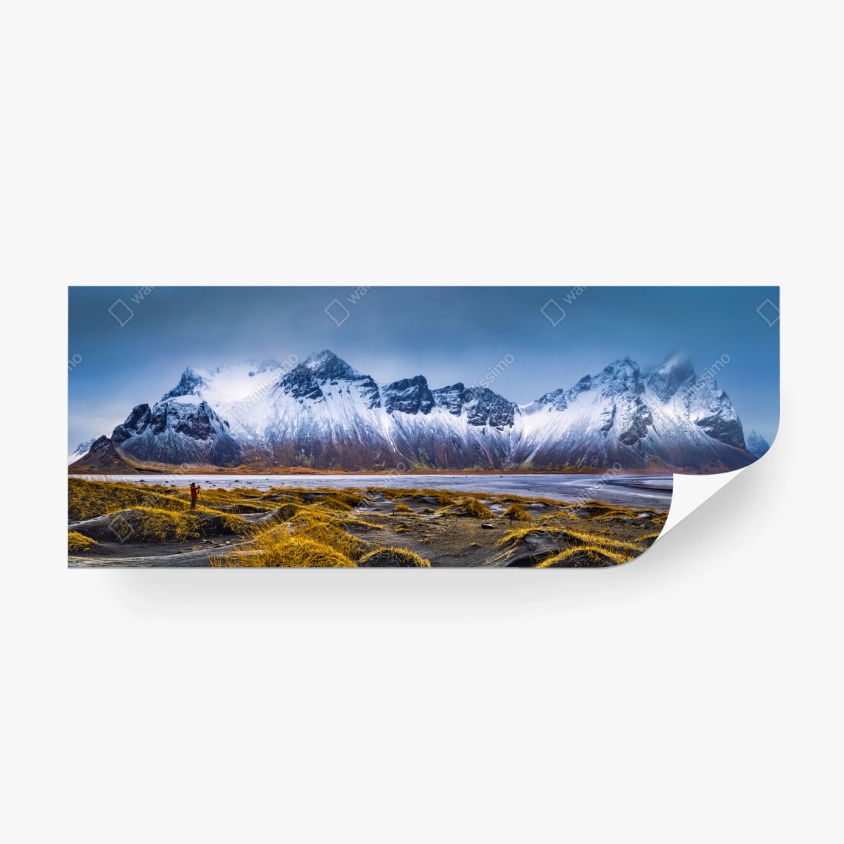 Fototapete panorama Vestrahorn bei Stokksnes – Wallnifity®