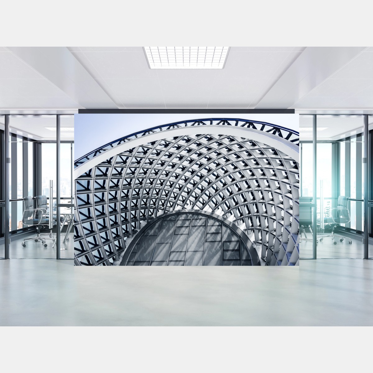 Fototapete geometrischer bogen moderner architektur – Wallnifity®