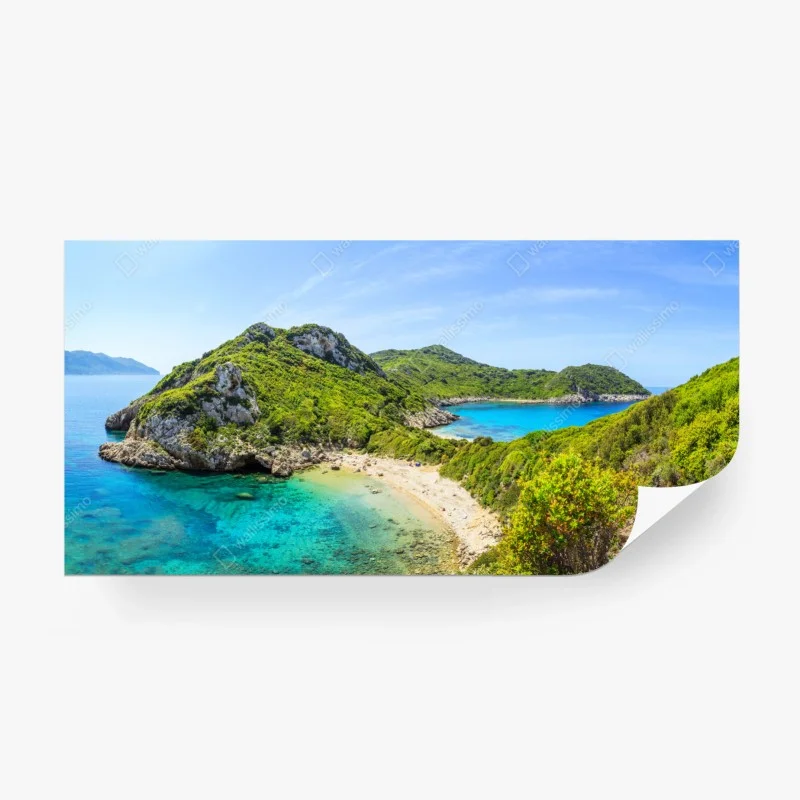 Fototapete türkisbucht auf einer insel