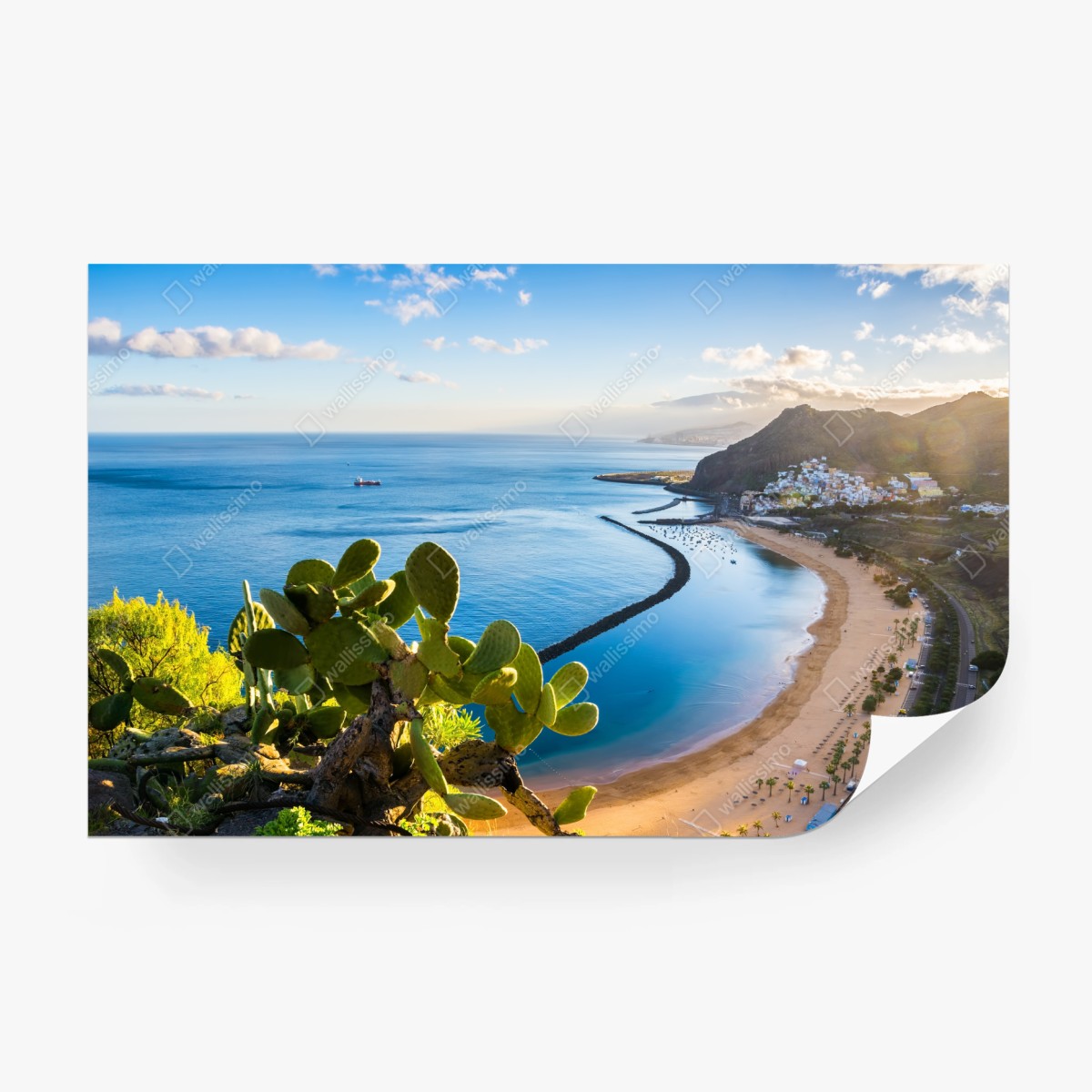 Fototapete sonniger strand Las Teresitas panorama – Wallnifity®