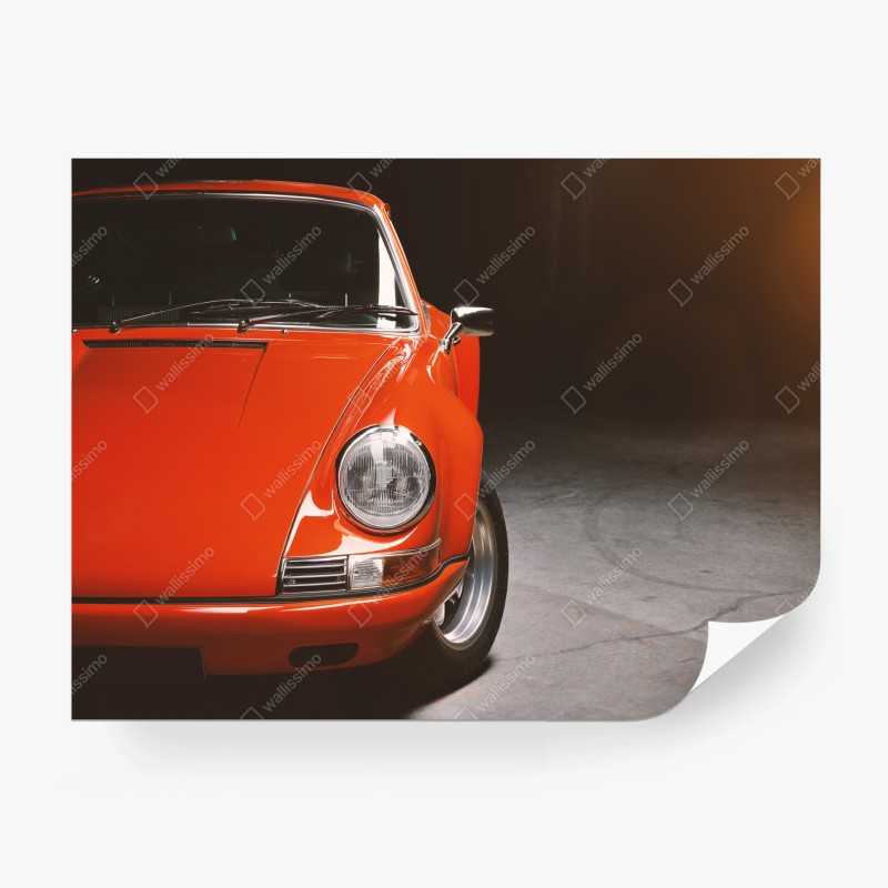 Fototapete goldene sonne über minimalistischen bergen – Wallnifity®