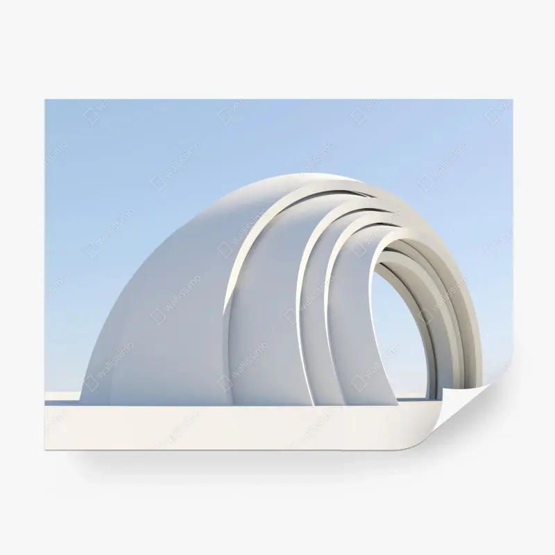 Fototapete minimalistische bogenskulptur