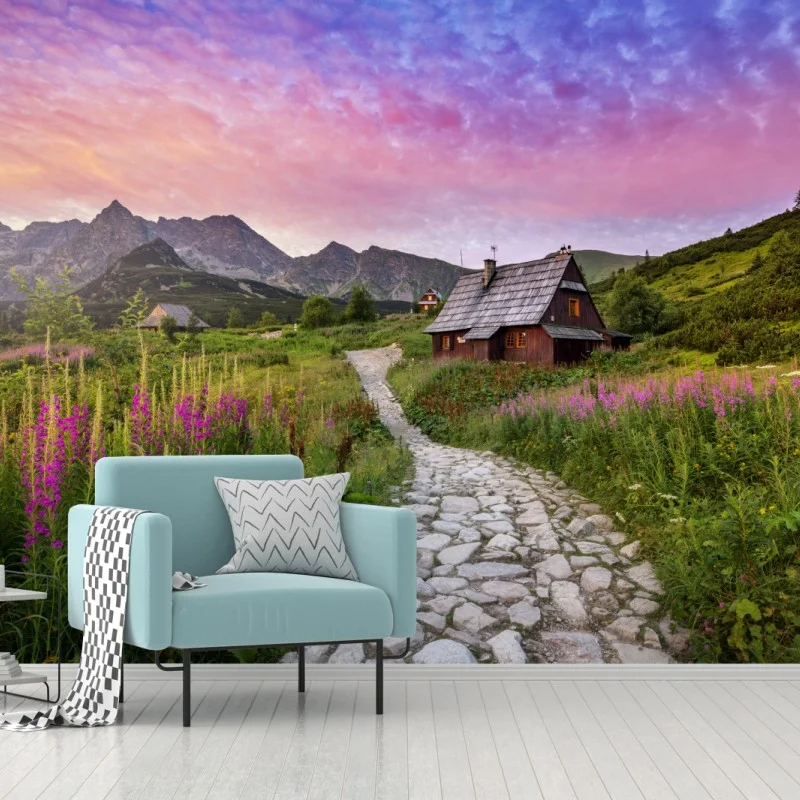 Fototapete sonnenaufgang über Hala Gasienicowa – Wallnifity®