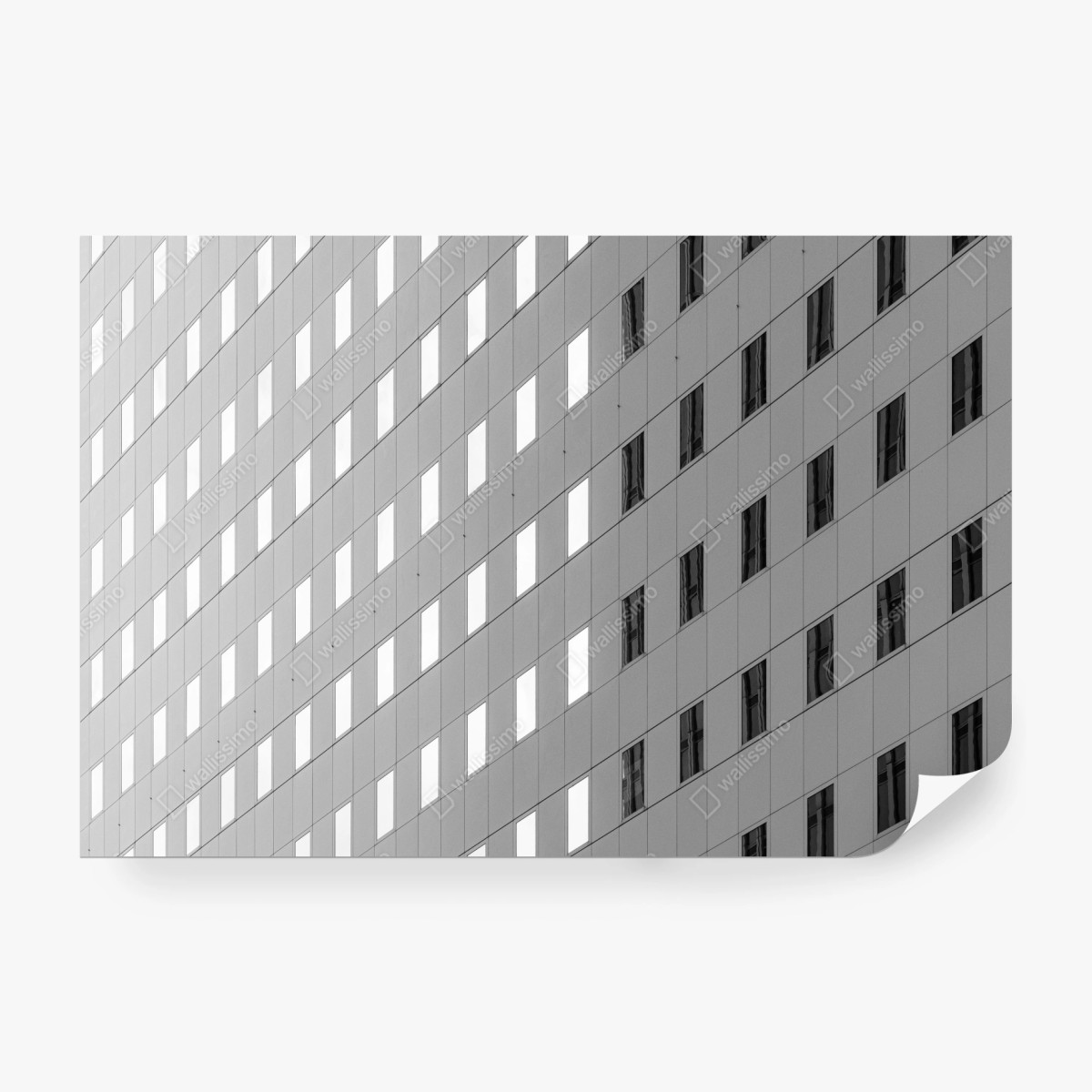 Fototapete minimalistische fassadenstruktur mit geometrischem muster – Wallnifity®