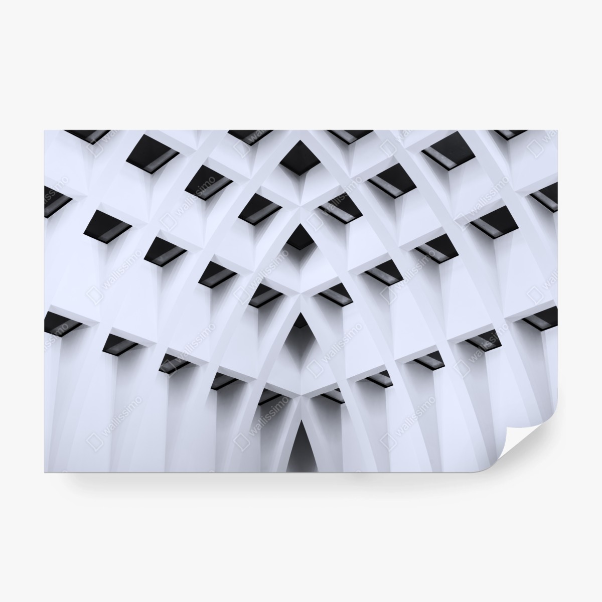 Fototapete geometrisches gewölbtes deckenmuster – Wallnifity®