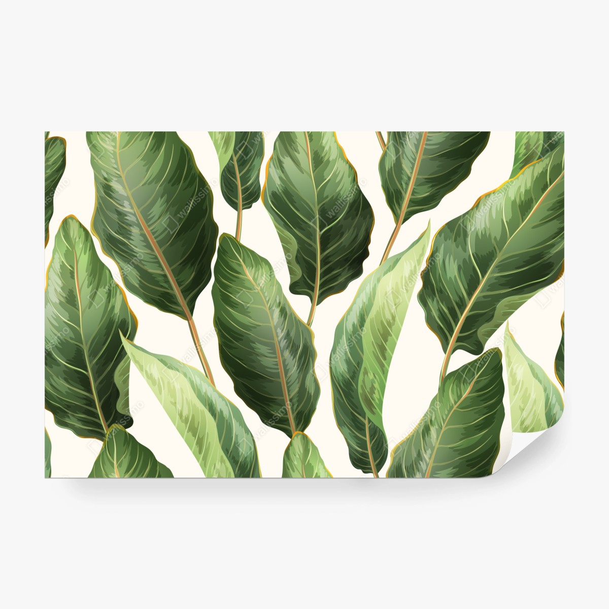 Fototapete tropisches bananenblattmuster – Wallnifity®