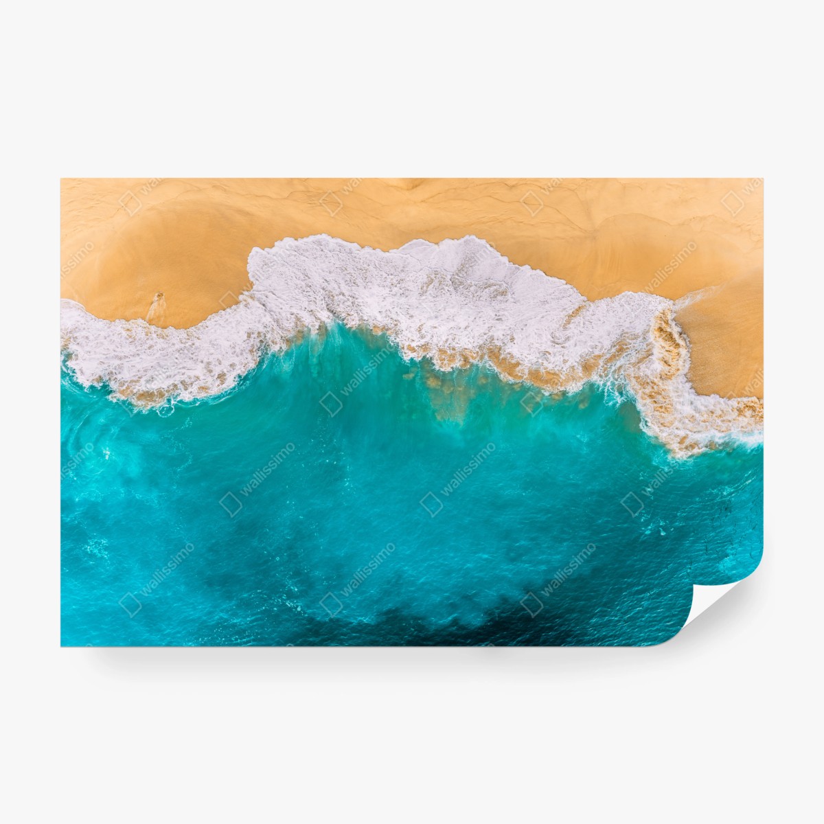 Fototapete türkisblaue wellen am strand Kelingking, Nusa Penida – Wallnifity®