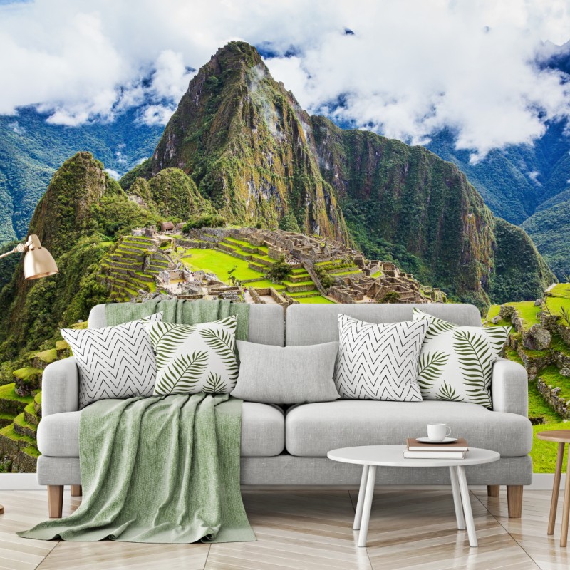Fototapete Machu Picchu antike bergterrassen – Wallnifity®