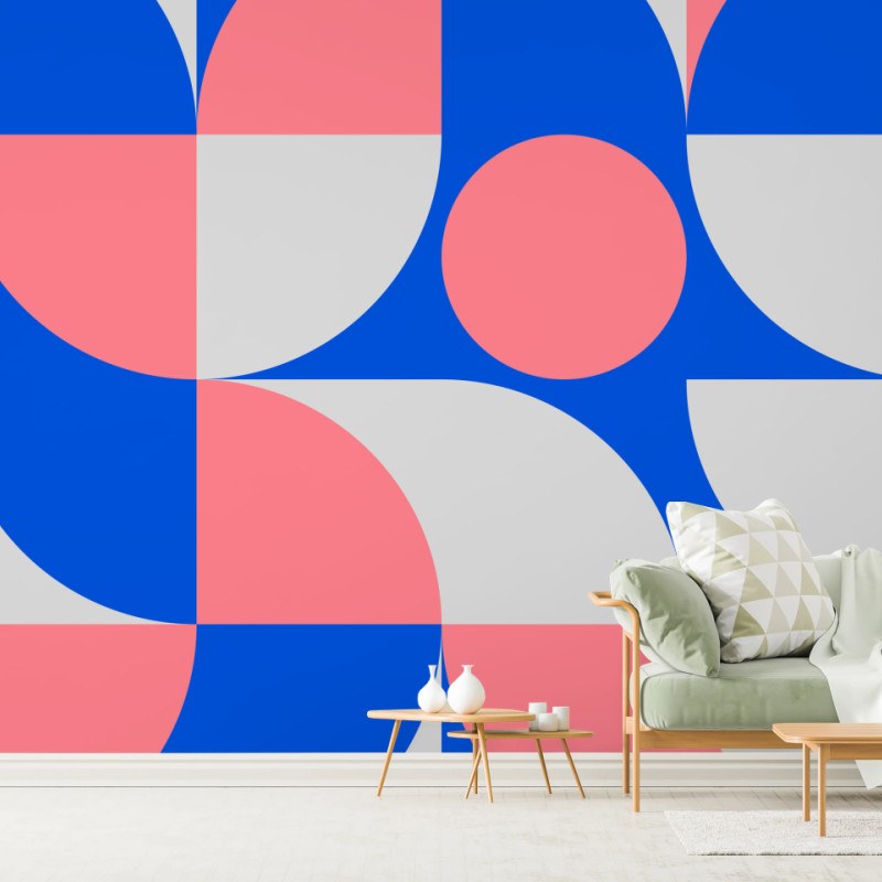 Fototapete skandinavische geometrische komposition – Wallnifity®