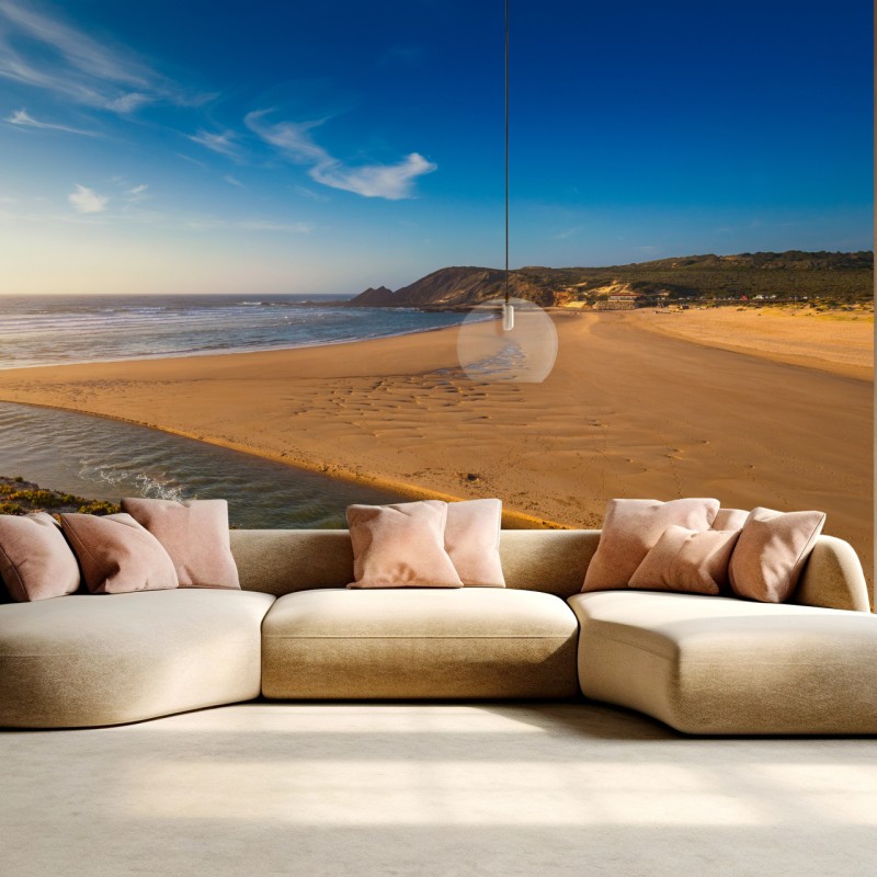 Fototapete Praia da Amoreira panoramablick – Wallnifity®