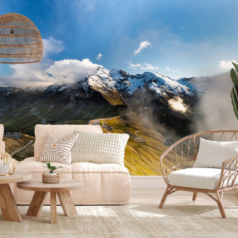 Fototapete Grossglockner panoramastraße in den Alpen – Wallnifity®