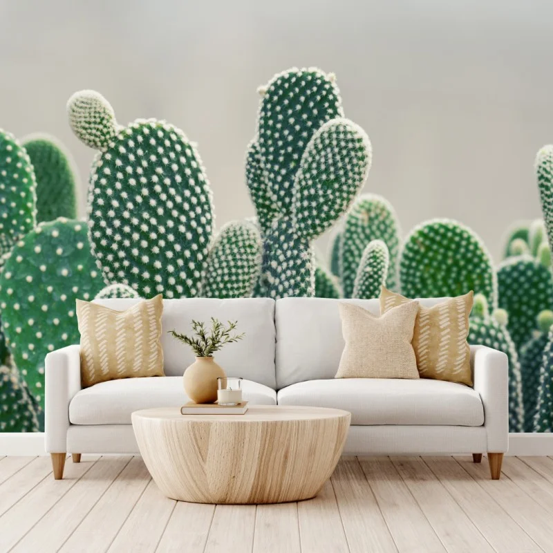 Fototapete nahaufnahme eines opuntienkaktus – Wallnifity®