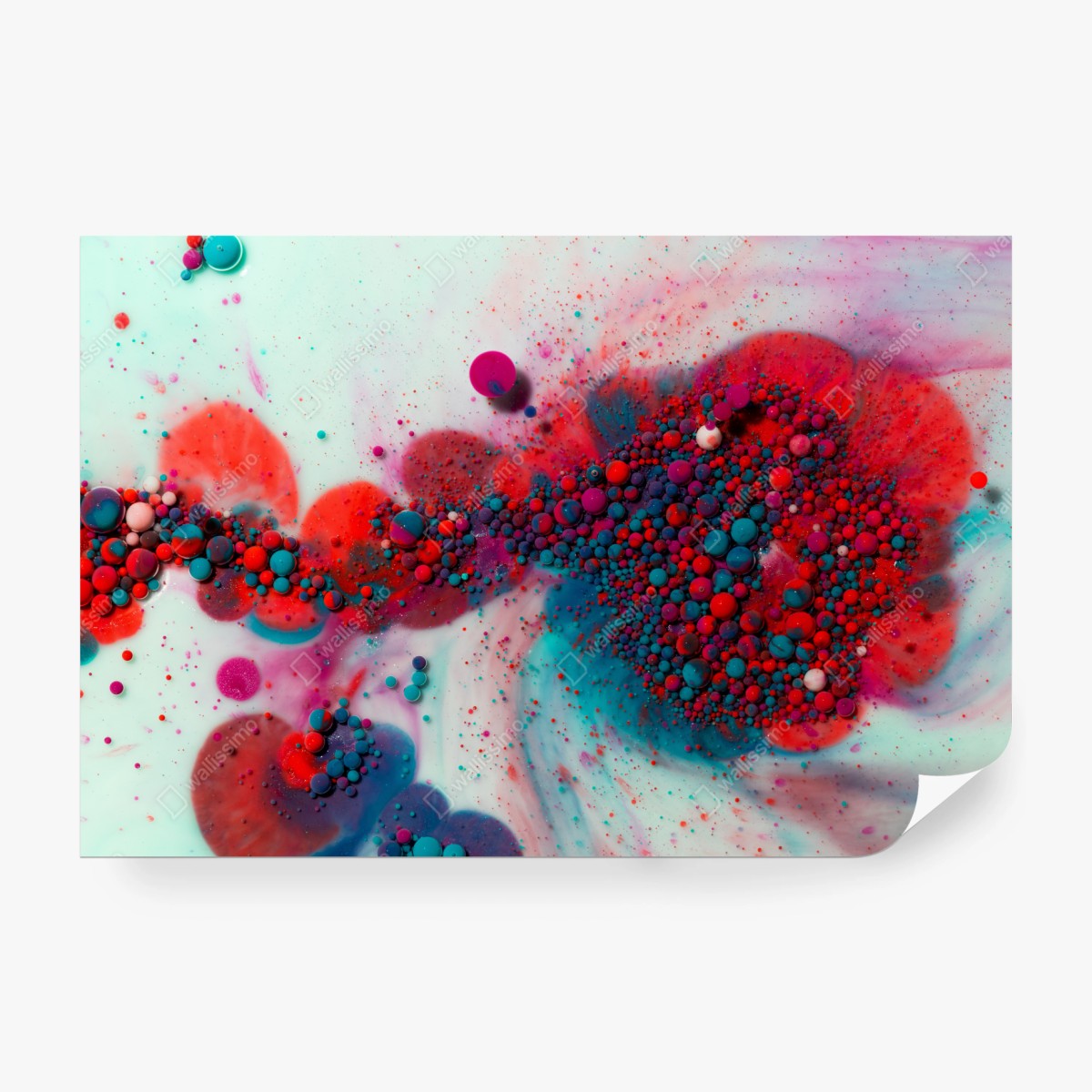 Fototapete lebendige marmorierte farbexplosion – Wallnifity®