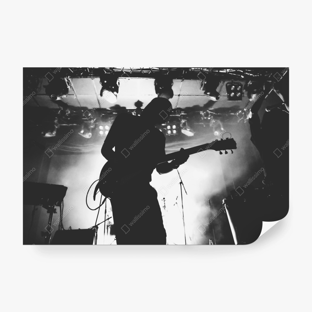 Fototapete gitaristensilhouette bei einem live-konzert – Wallnifity®